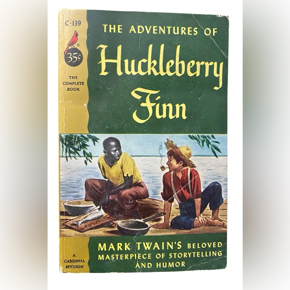 The Adventures of Huckleberry Finn by Mark Twain 1950 A Cardinal Edition PB